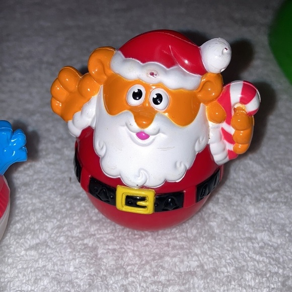 Christmas weebles wooble Santa Claus and snowman - Picture 3 of 7